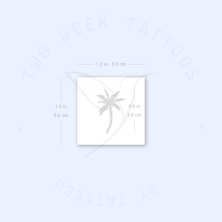 Palm Tree Semi-Permanent Tattoo - Set of 2