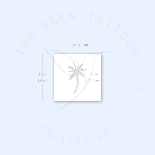 Tatuaje semipermanente de palmera - Juego de 2
