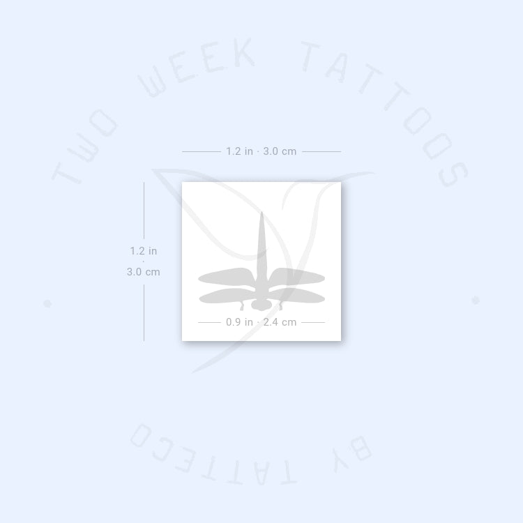 Minimal Dragonfly Semi-Permanent Tattoo - Set of 2