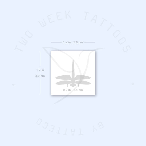 Minimal Dragonfly Semi-Permanent Tattoo - Set of 2