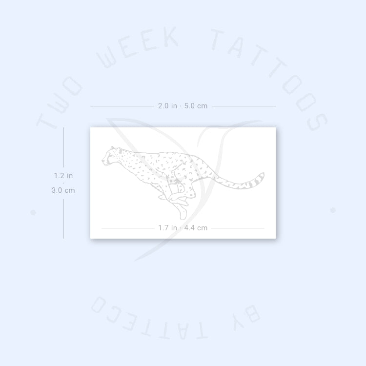 Cheetah Semi-Permanent Tattoo - Set of 2