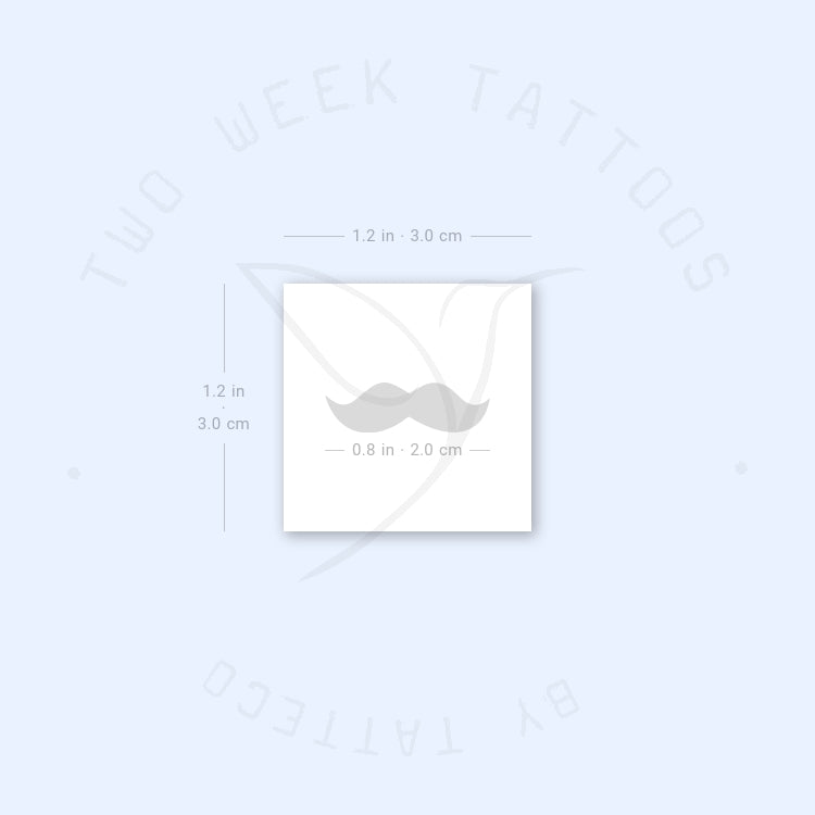 Moustache Semi-Permanent Tattoo - Set of 2
