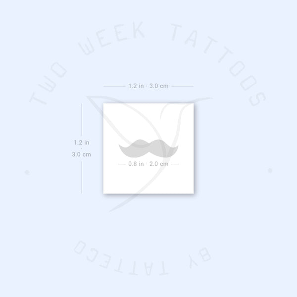 Moustache Semi-Permanent Tattoo - Set of 2