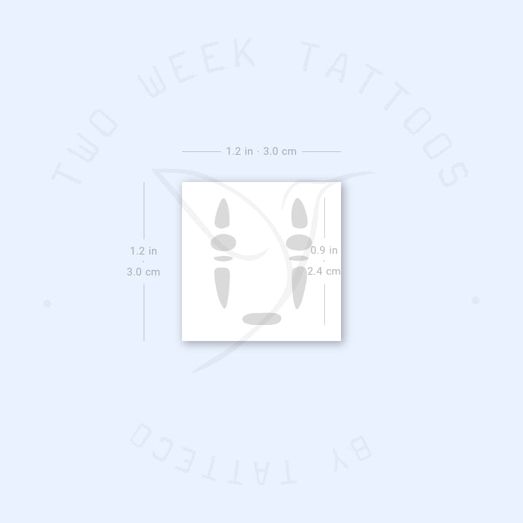 No-Face Semi-Permanent Tattoo - Set of 2