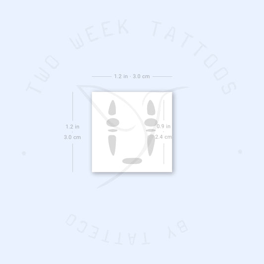 No-Face Semi-Permanent Tattoo - Set of 2