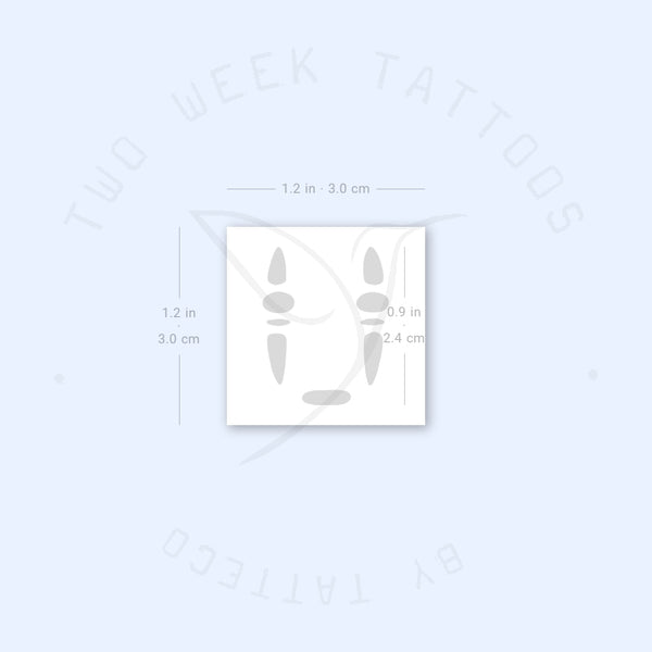 No-Face Semi-Permanent Tattoo - Set of 2