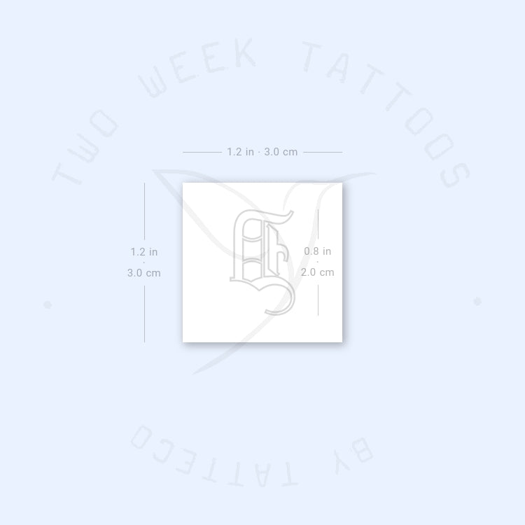 D Gothic Outline Semi-Permanent Tattoo - Set of 2
