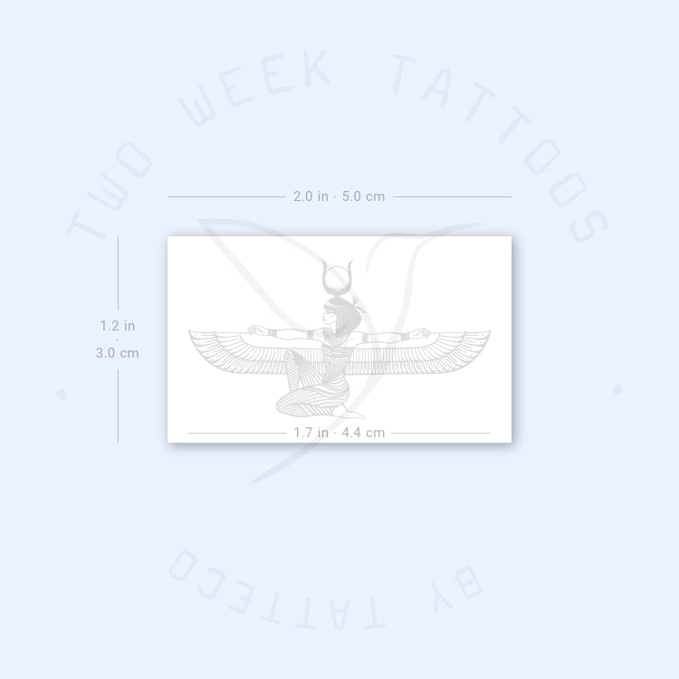 Tatuaje semipermanente pequeño de Isis (juego de 2)