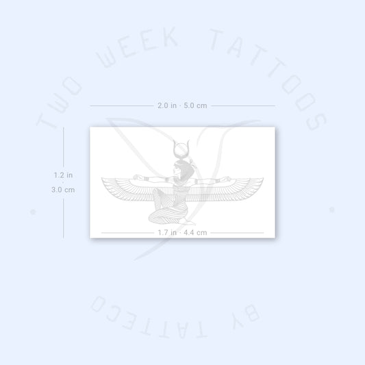 Tatuaje semipermanente pequeño de Isis (juego de 2)
