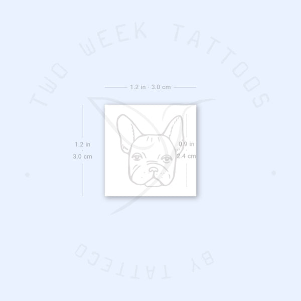 French Bulldog Semi-Permanent Tattoo - Set of 2