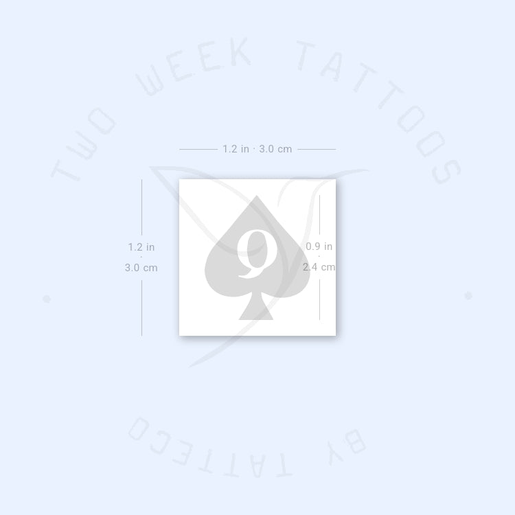 Spade Q Semi-Permanent Tattoo - Set of 2