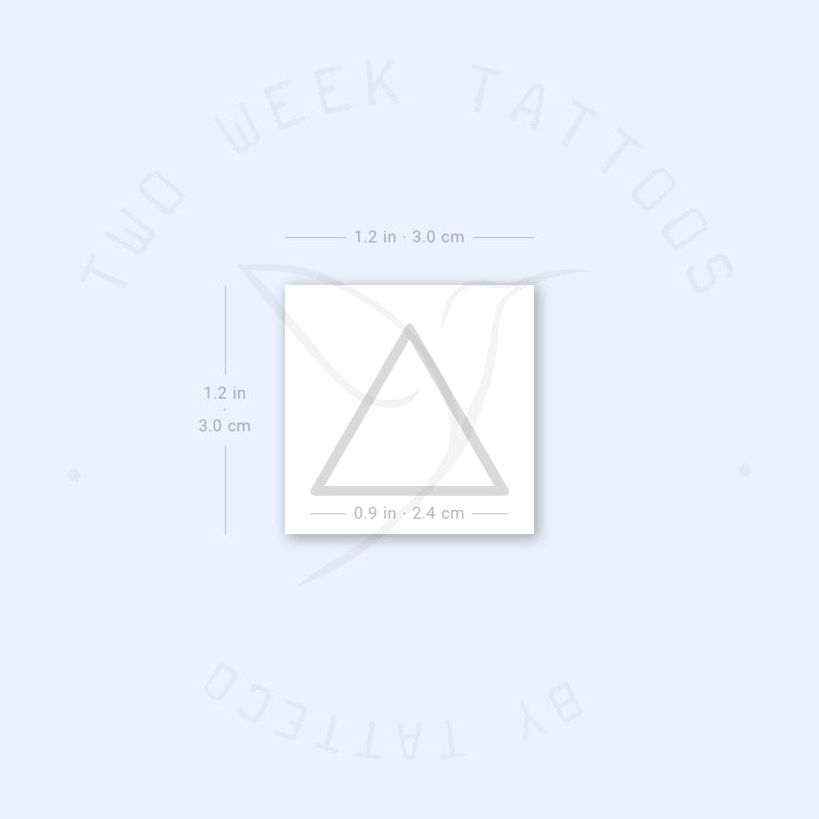Fire Alchemy Symbol Semi-Permanent Tattoo - Set of 2