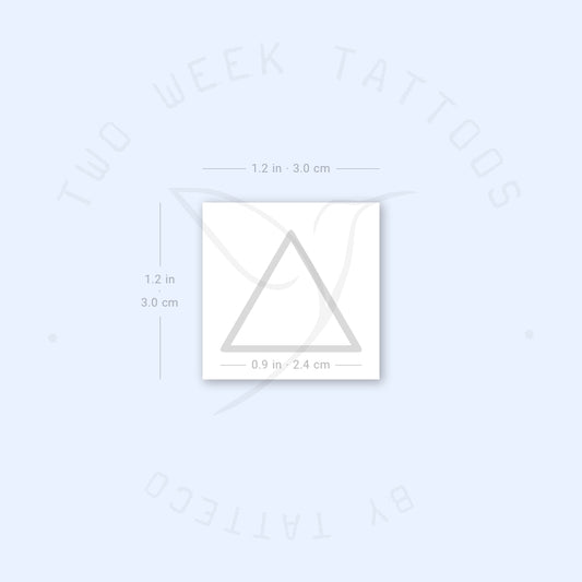 Fire Alchemy Symbol Semi-Permanent Tattoo - Set of 2