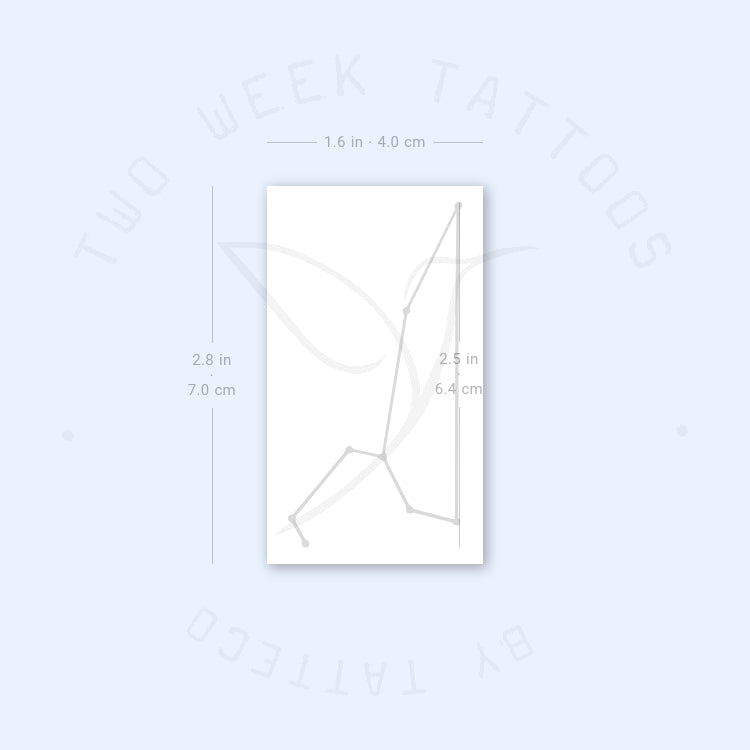 Leo Constellation Semi-Permanent Tattoo - Set of 2