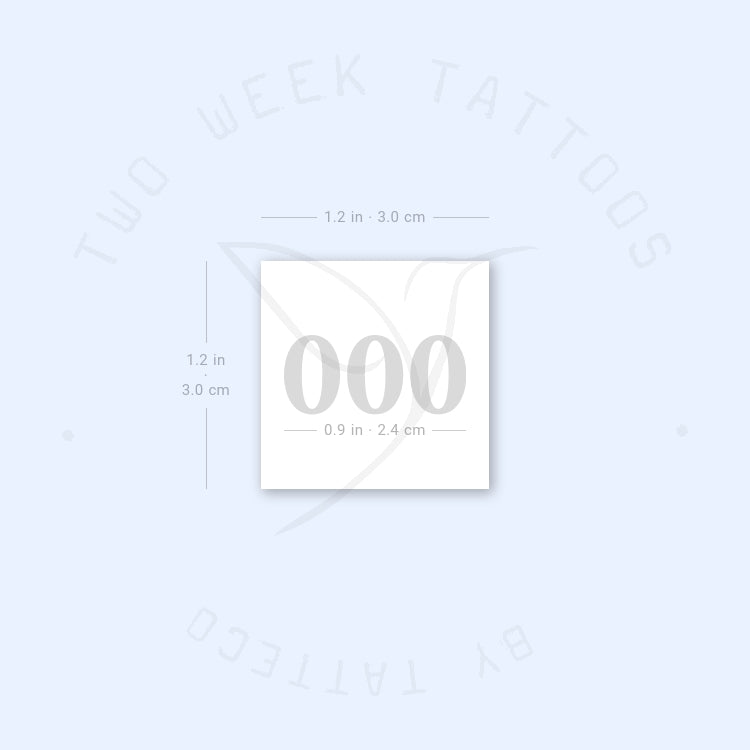 Tatuaje semipermanente 000 - Juego de 2