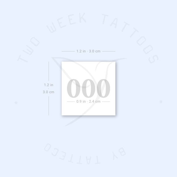 000 Semi-Permanent Tattoo - Set of 2