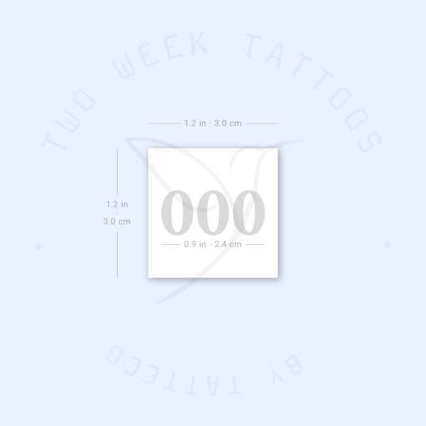 000 Semi-Permanent Tattoo - Set of 2