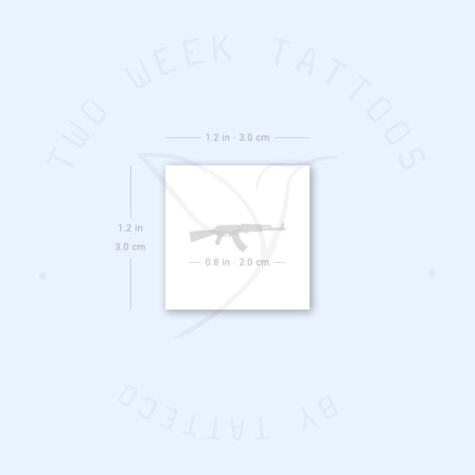 Tatuaje semipermanente AK47 - Juego de 2