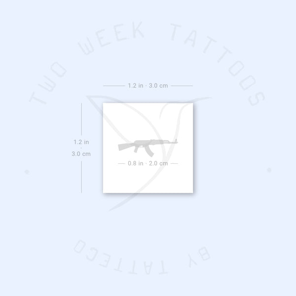 AK47 Semi-Permanent Tattoo - Set of 2