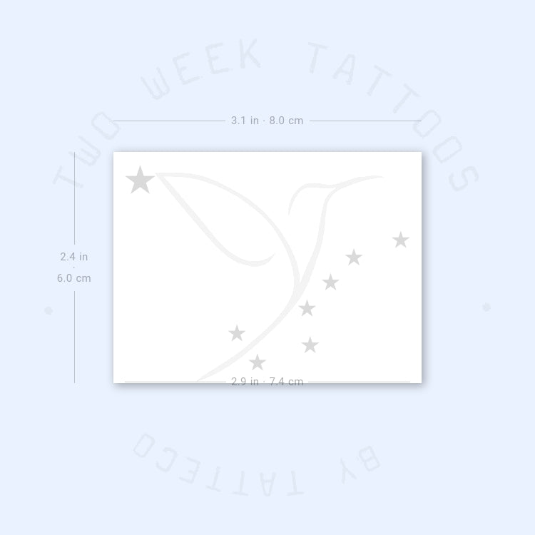 Flag Of Alaska Semi-Permanent Tattoo - Set of 2