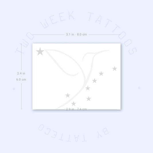 Tatuaje semipermanente de la bandera de Alaska (juego de 2)