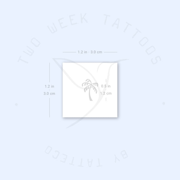 Tiny Palm Tree Semi-Permanent Tattoo - Set of 2