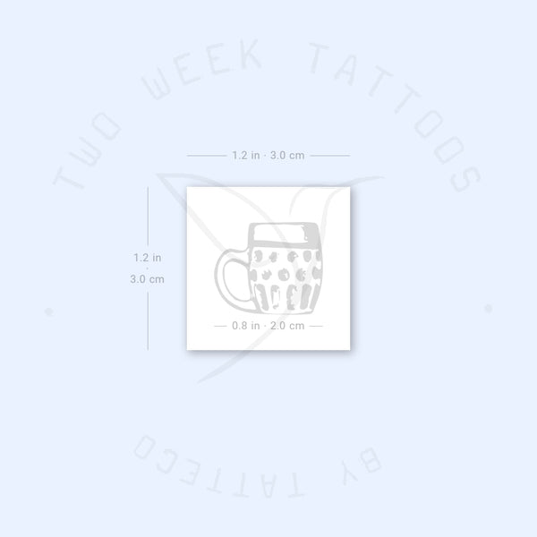 Oktoberfest Beer Mug Semi-Permanent Tattoo - Set of 2