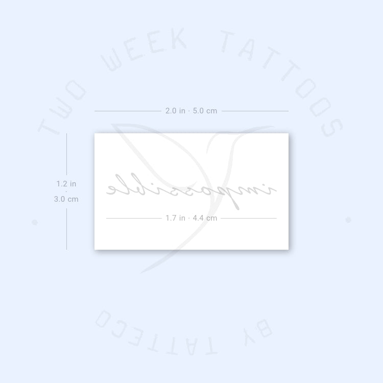 Impossible Semi-Permanent Tattoo - Set of 2