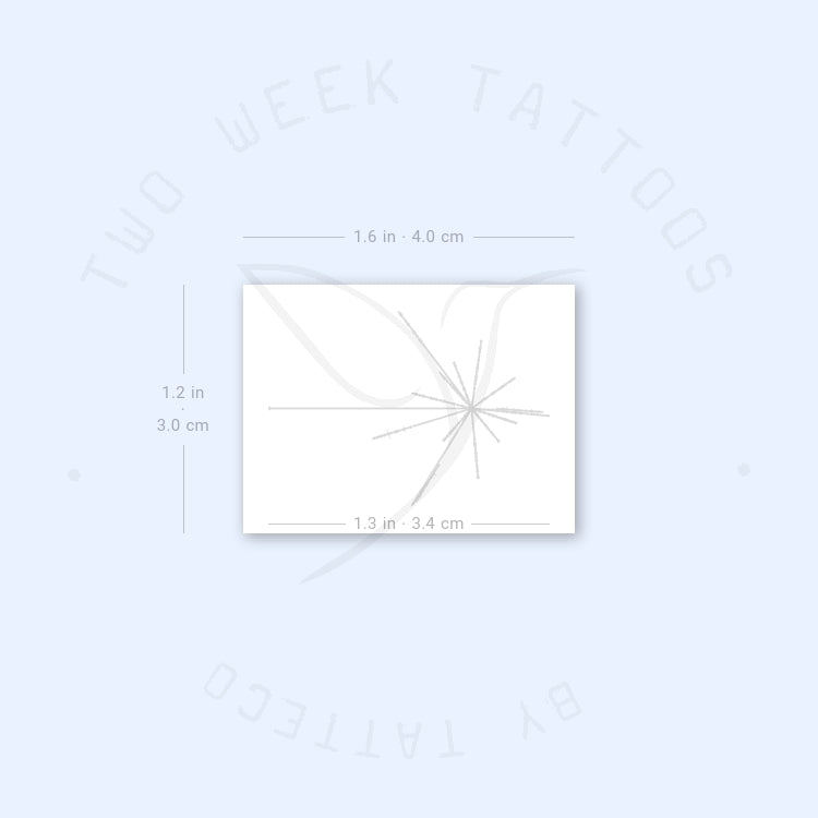 Small Pulsar Map Semi-Permanent Tattoo - Set of 2