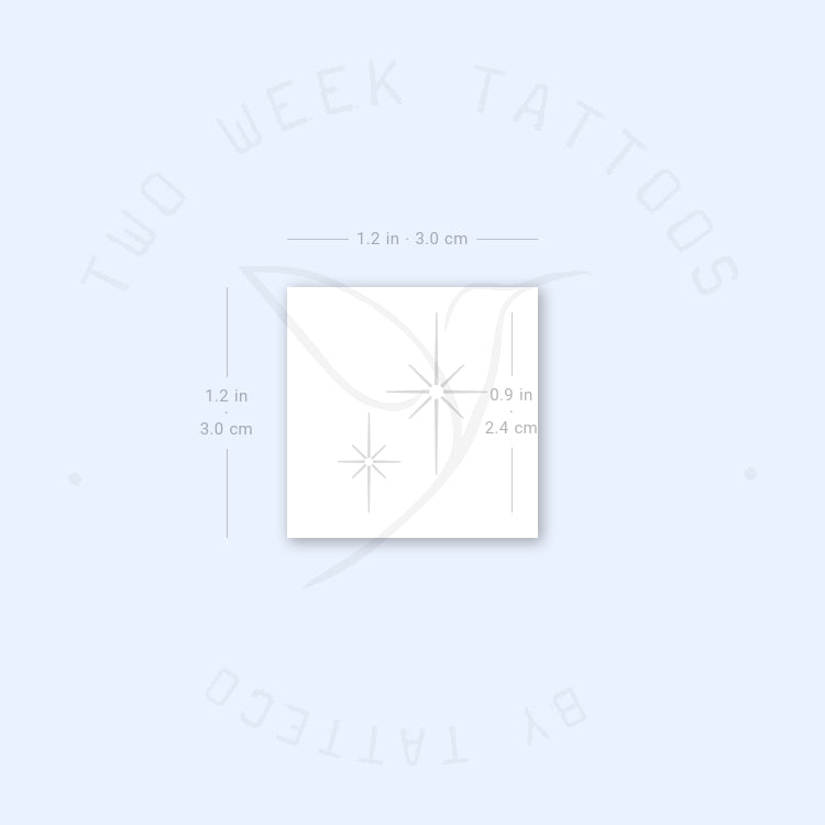 Shining Sparkles Semi-Permanent Tattoo - Set of 2