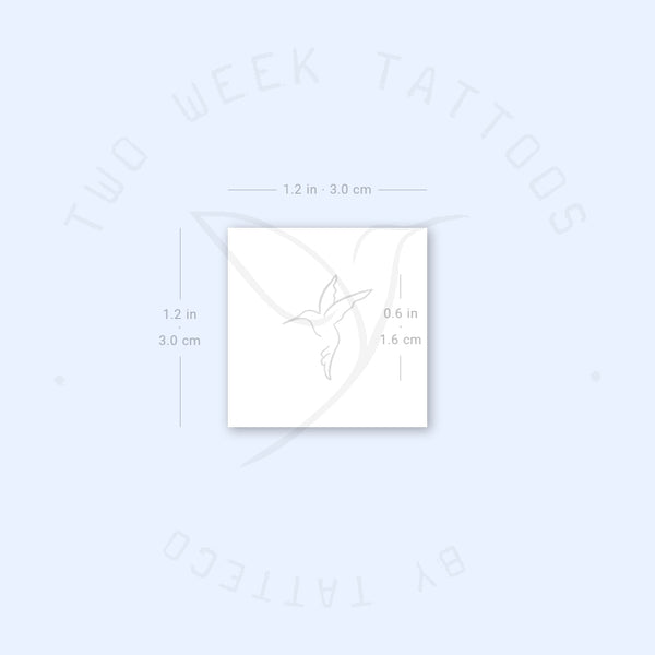 Little Hummingbird Semi-Permanent Tattoo - Set of 2
