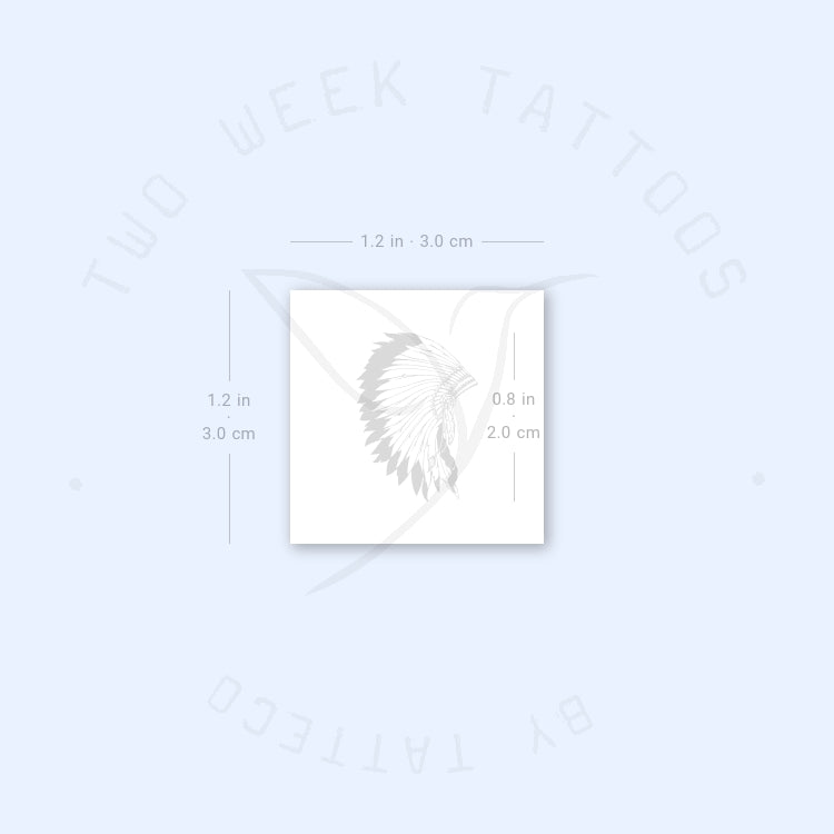 War Bonnet Semi-Permanent Tattoo - Set of 2