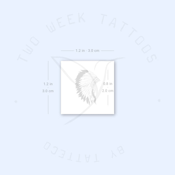 War Bonnet Semi-Permanent Tattoo - Set of 2
