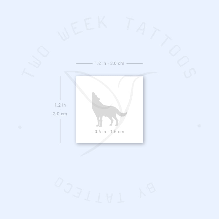 Wolf Semi-Permanent Tattoo - Set of 2