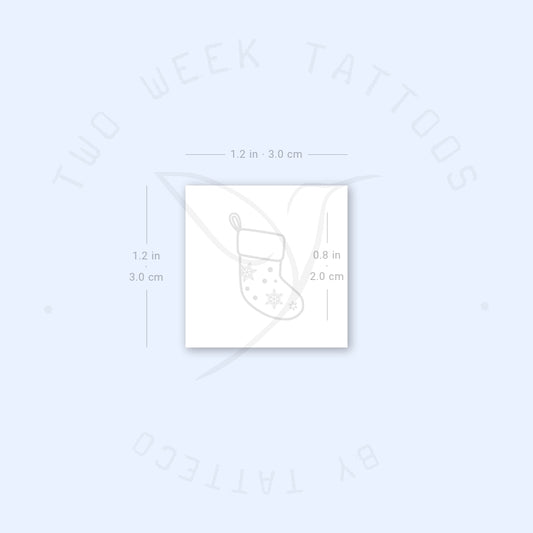 Christmas Stocking Semi-Permanent Tattoo - Set of 2