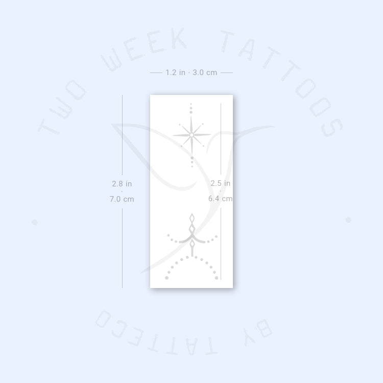 Index Finger Semi-Permanent Tattoo - Set of 2