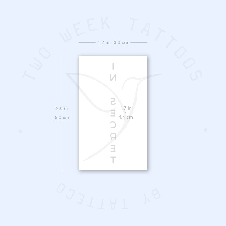 In Secret Semi-Permanent Tattoo - Set of 2