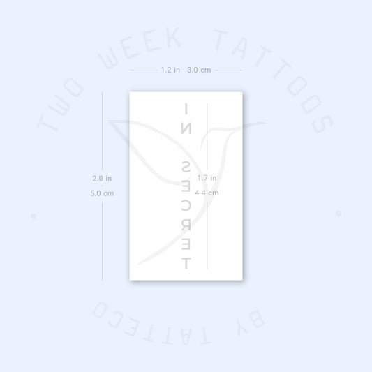 In Secret Semi-Permanent Tattoo - Set of 2