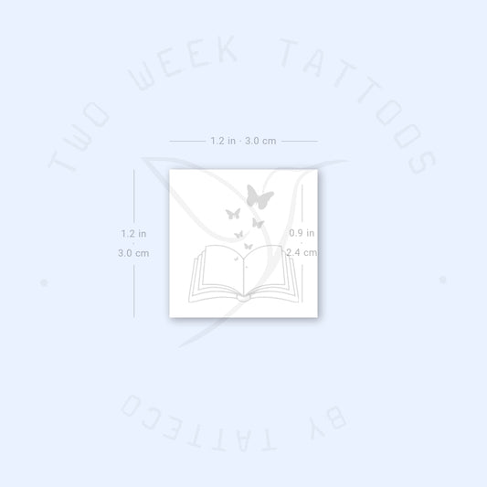 Tatuaje semipermanente de mariposa (juego de 2)