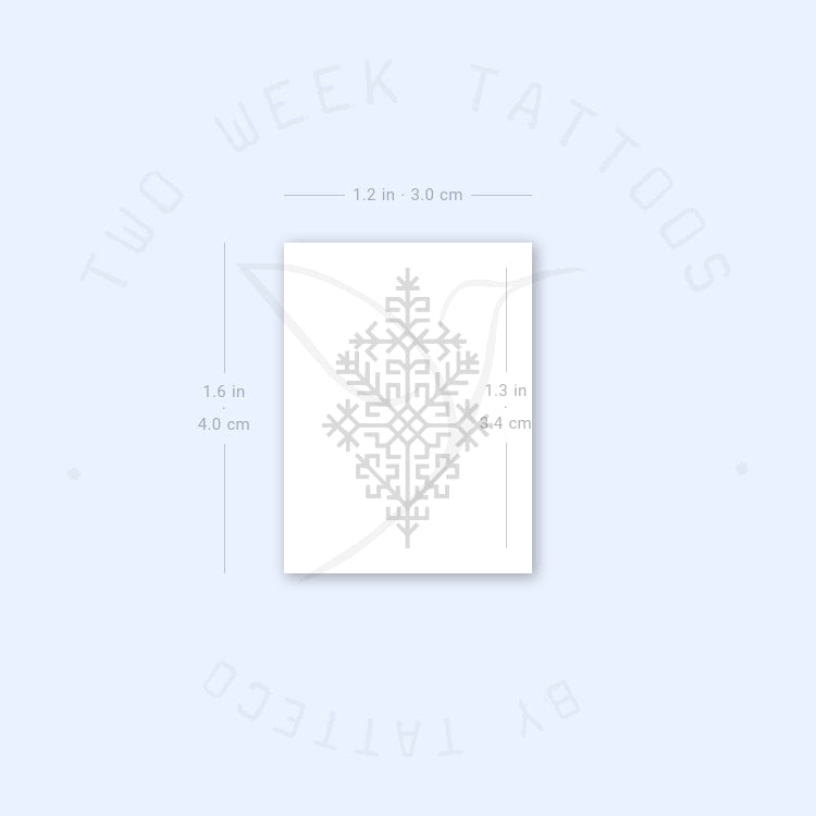Tatuaje semipermanente del árbol de Austra - Juego de 2