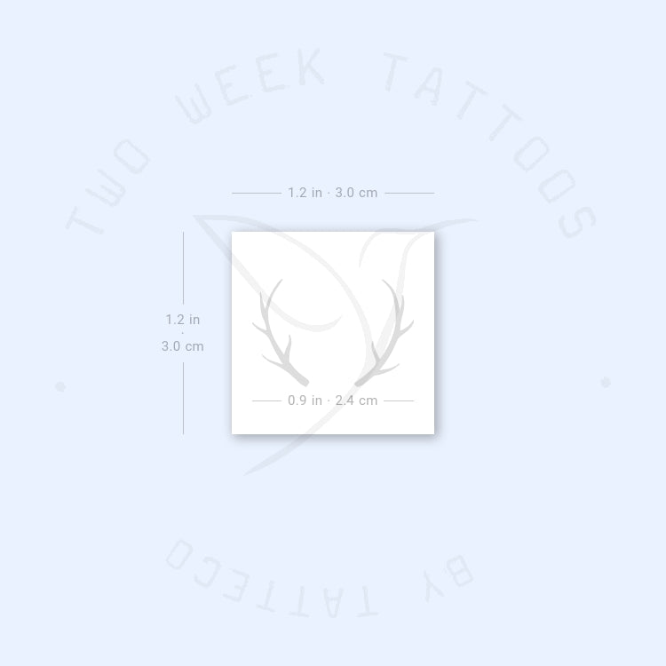 Antlers Semi-Permanent Tattoo - Set of 2