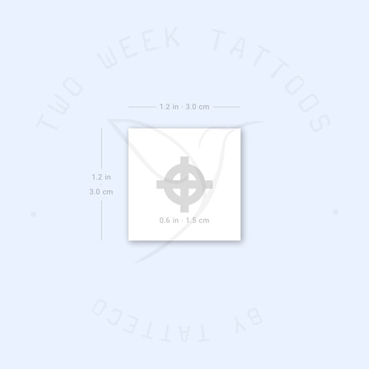 Celtic Wheel Cross Semi-Permanent Tattoo - Set of 2