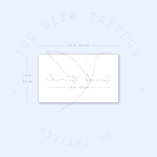 Good Girl Semi-Permanent Tattoo - Set of 2