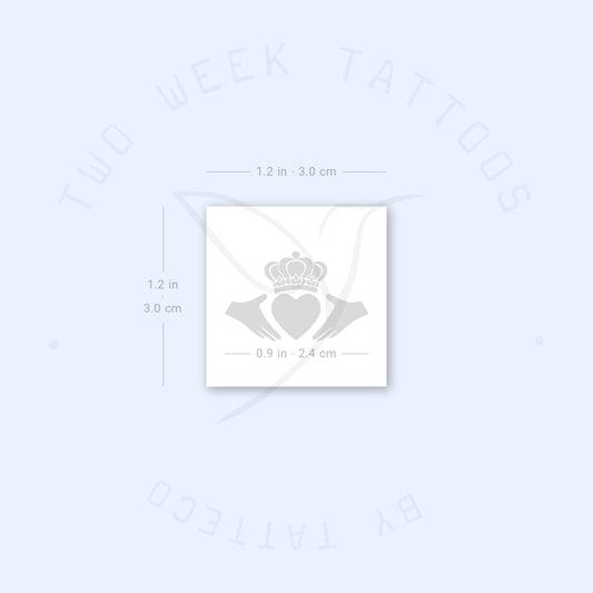 Tatuaje semipermanente de Claddagh - Juego de 2