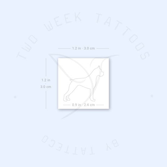 Boxer Semi-Permanent Tattoo - Set of 2