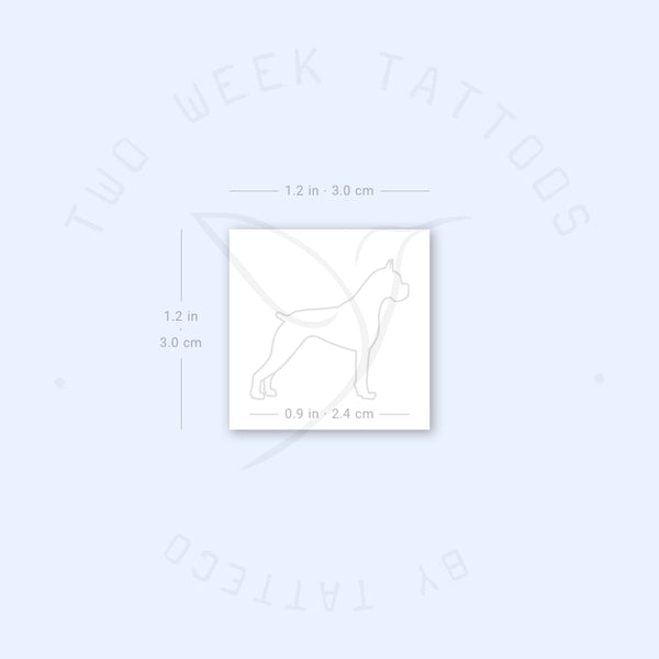 Boxer Semi-Permanent Tattoo - Set of 2