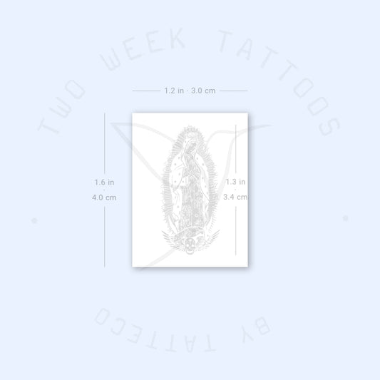 Tatuaje semipermanente de Nuestra Señora de Guadalupe - Juego de 2