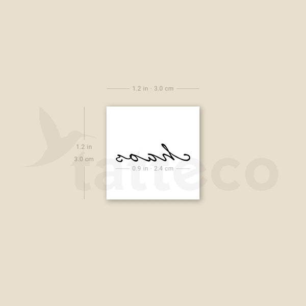 Chaos Temporary Tattoo - Set of 3