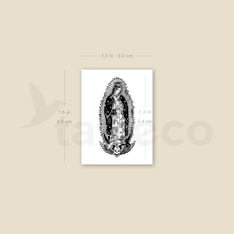 Our Lady Of Guadalupe Temporary Tattoo - Set of 3