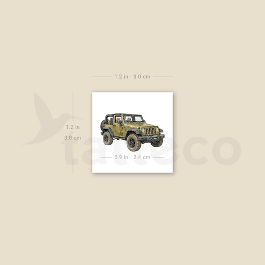 Jeep Temporary Tattoo - Set of 3